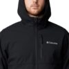 Columbia Mens Ascender II Hooded Softshell Rain Jacket, Black, Small : Sports & Outdoors