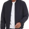 Michael Kors Men's Lightweight Bomber Jacket, Wind and Water Resistant, Black, Large at Amazon Men’s Clothing store