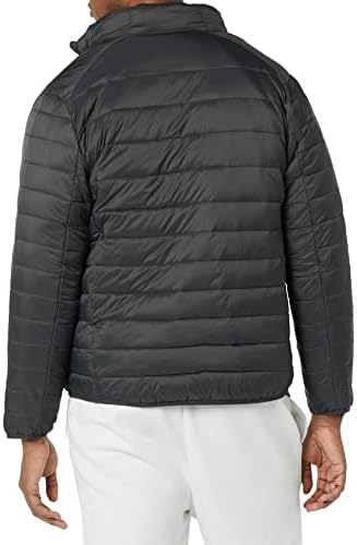 Amazon Essentials Men's Packable Lightweight Water-Resistant Puffer Jacket (Available in Big & Tall), Dark Grey, X-Large : Sports & Outdoors