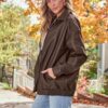 AUTOMET Women's Oversized Faux Leather Jacket - Fall Motorcycle Style Coat with Zipper Closure Brown M at Amazon Women's Coats Shop